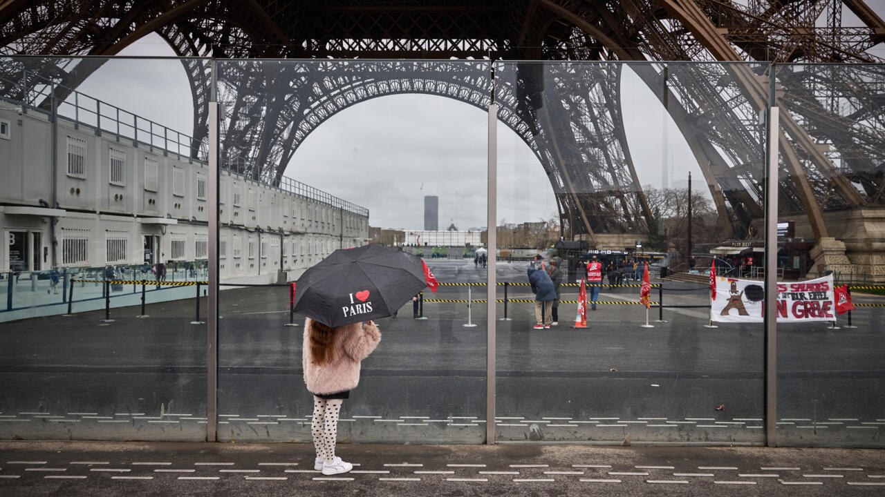 Eiffel Tower closed for second day as staff extend strike over financing