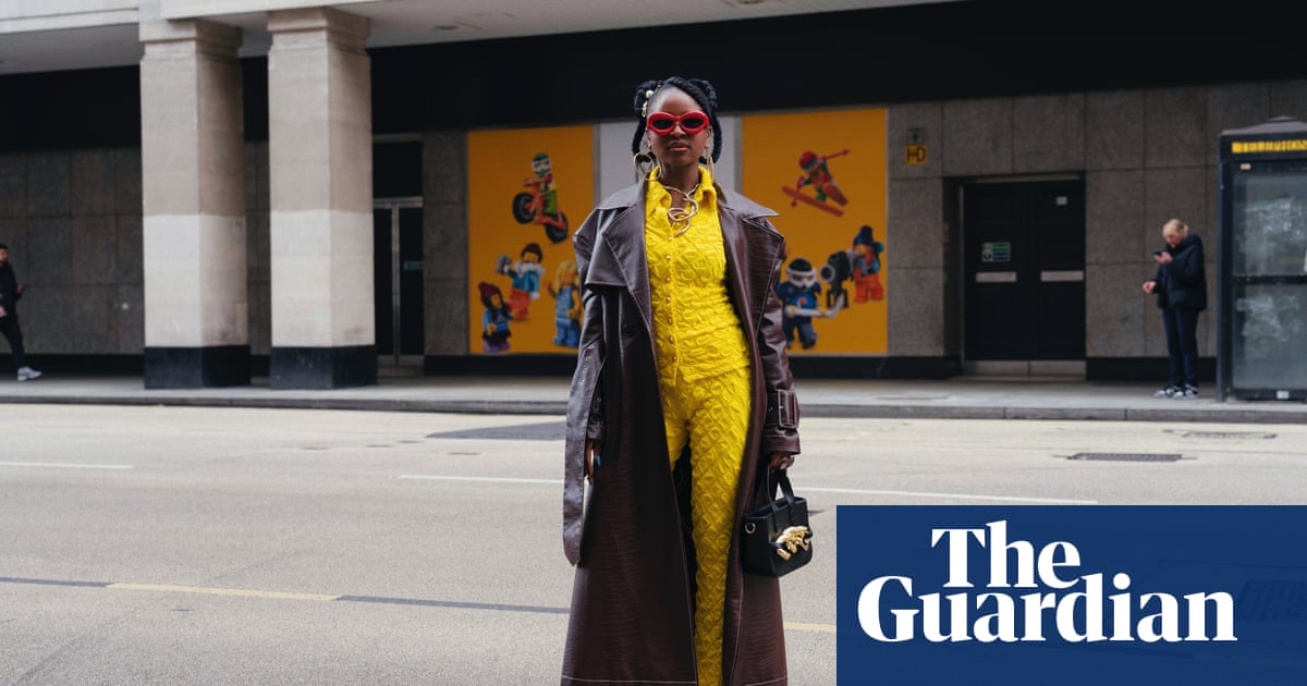 Kilts, inflatable tops and frog slippers: street style at London fashion week – in pictures | Fashion