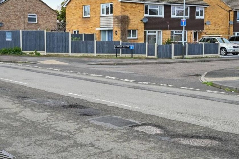 Locals outraged as council only fixes 160m of road – leaving rest full of potholes | UK | News