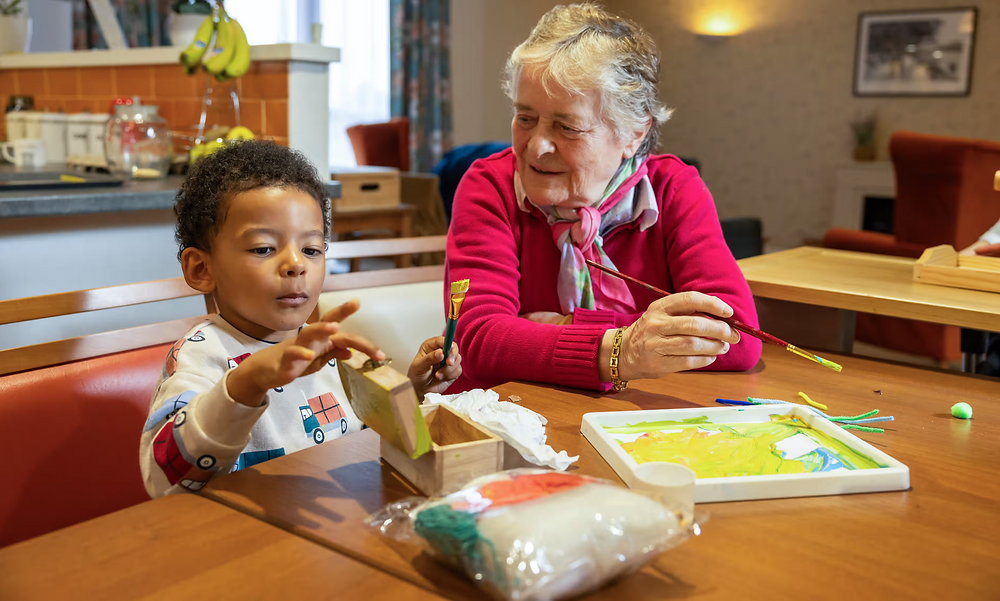 Dementia care home opens a pre-school center for children