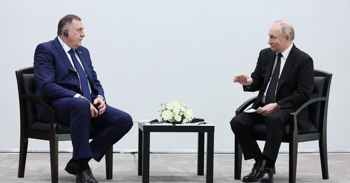 Bosnian Serb leader Dodik truckles to Putin – POLITICO