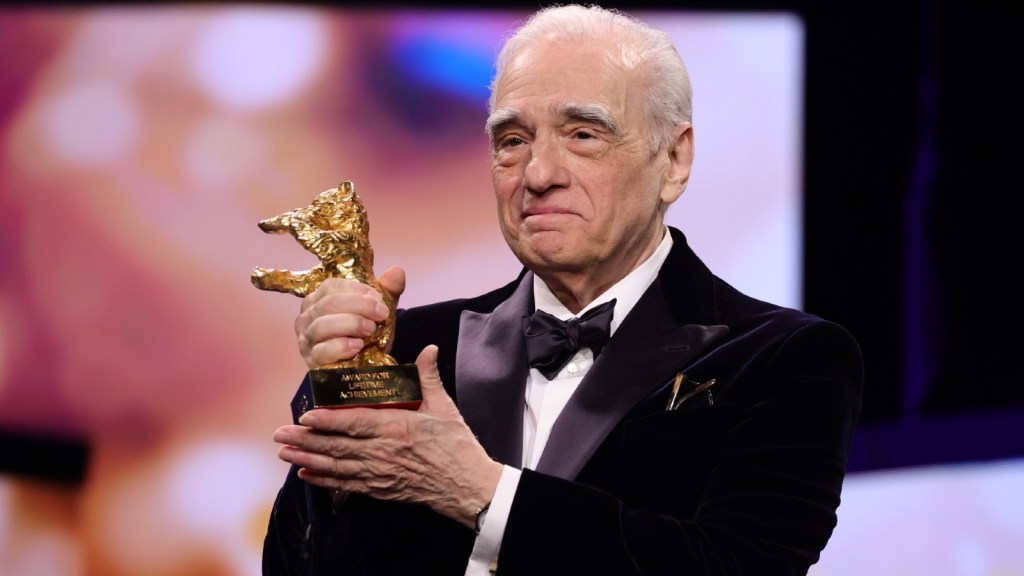 Martin Scorsese Receives Honorary Golden Bear Award from Wim Wenders