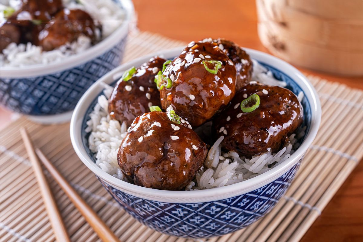 Stock up on toothpicks: These soy-glazed meatballs might be the ideal party food