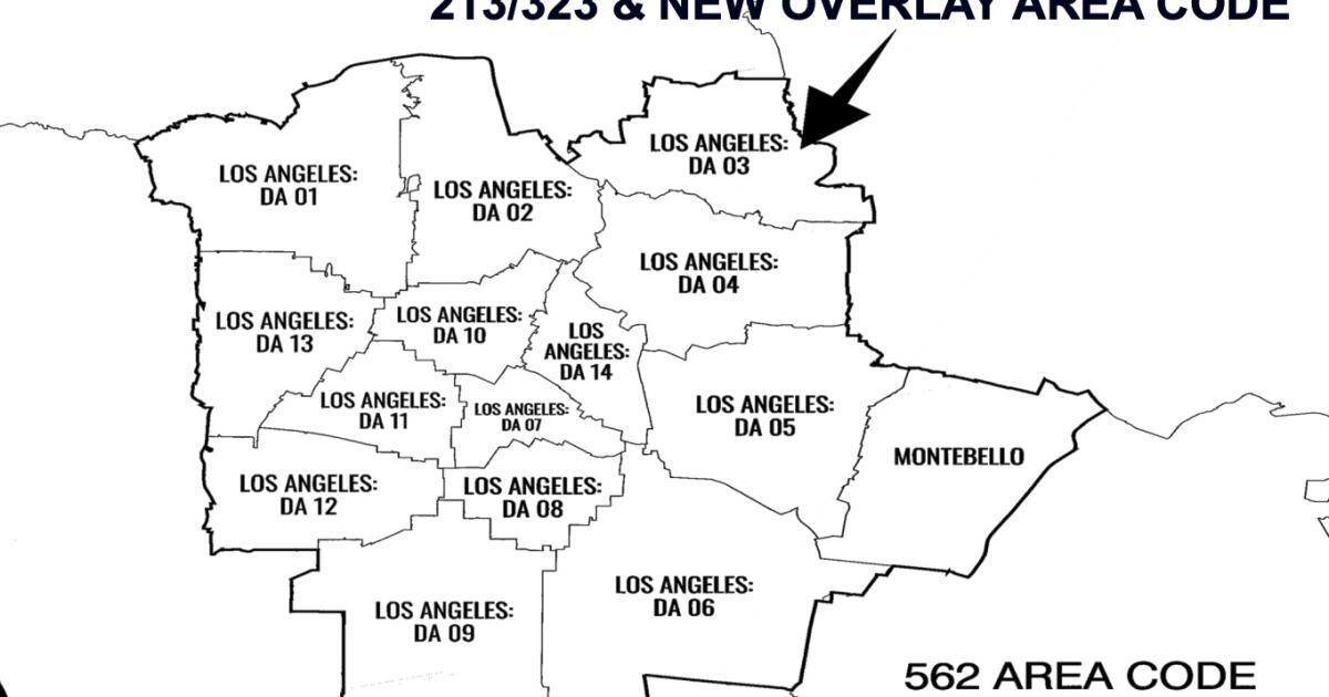 Los Angeles County is getting a new area code — 738 — in November