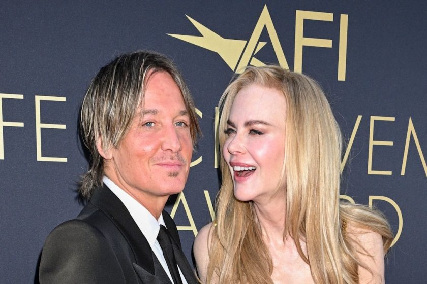 Nicole Kidman looks incredible in gold Balenciaga gown with husband Keith Urban as she’s honored at AFI Life Achievement Award gala